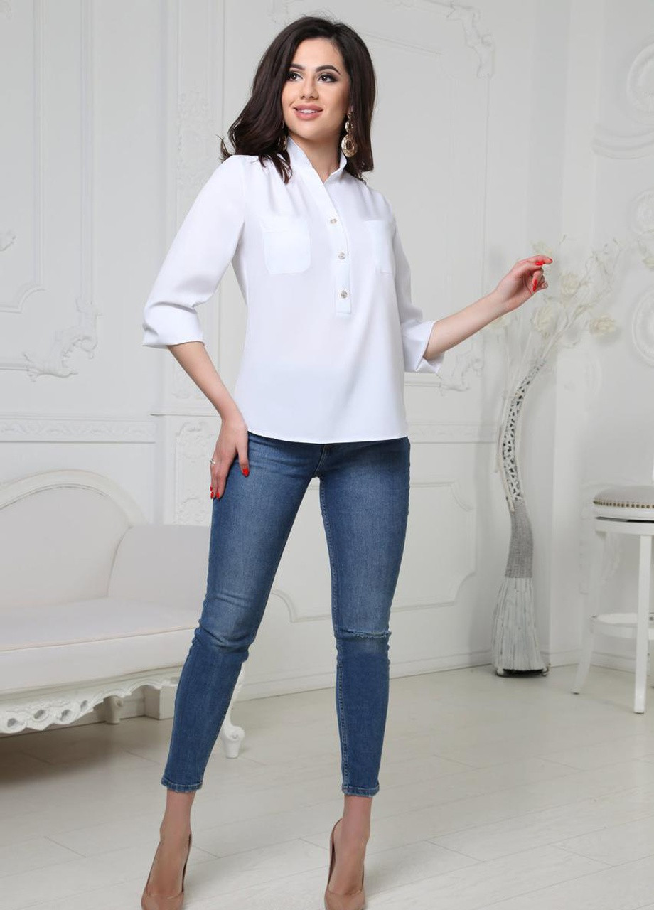 Белая демисезонная блуза Fashion Girl Sellin