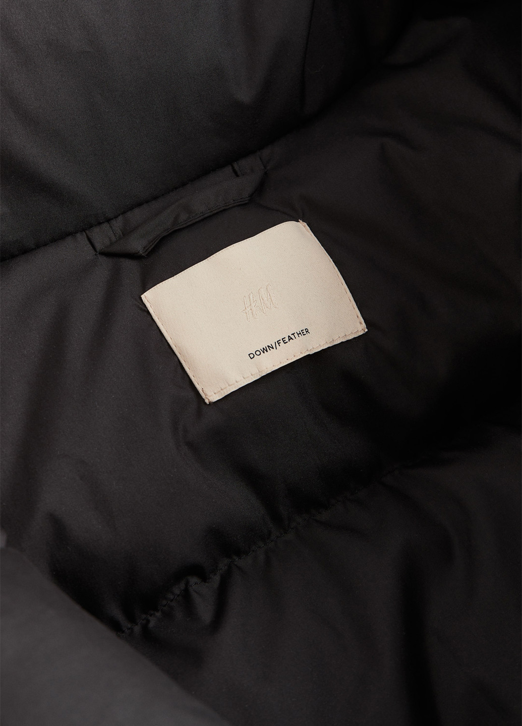 Чорна зимня куртка H&M