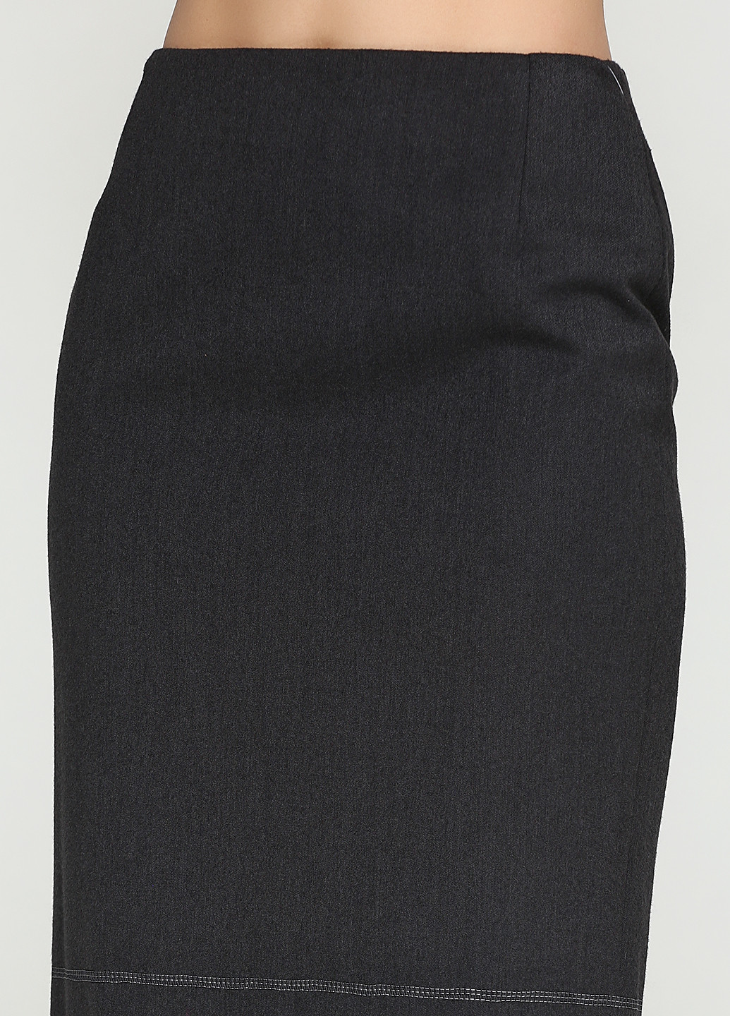 Темно-серая офисная однотонная юбка Stefanie L миди