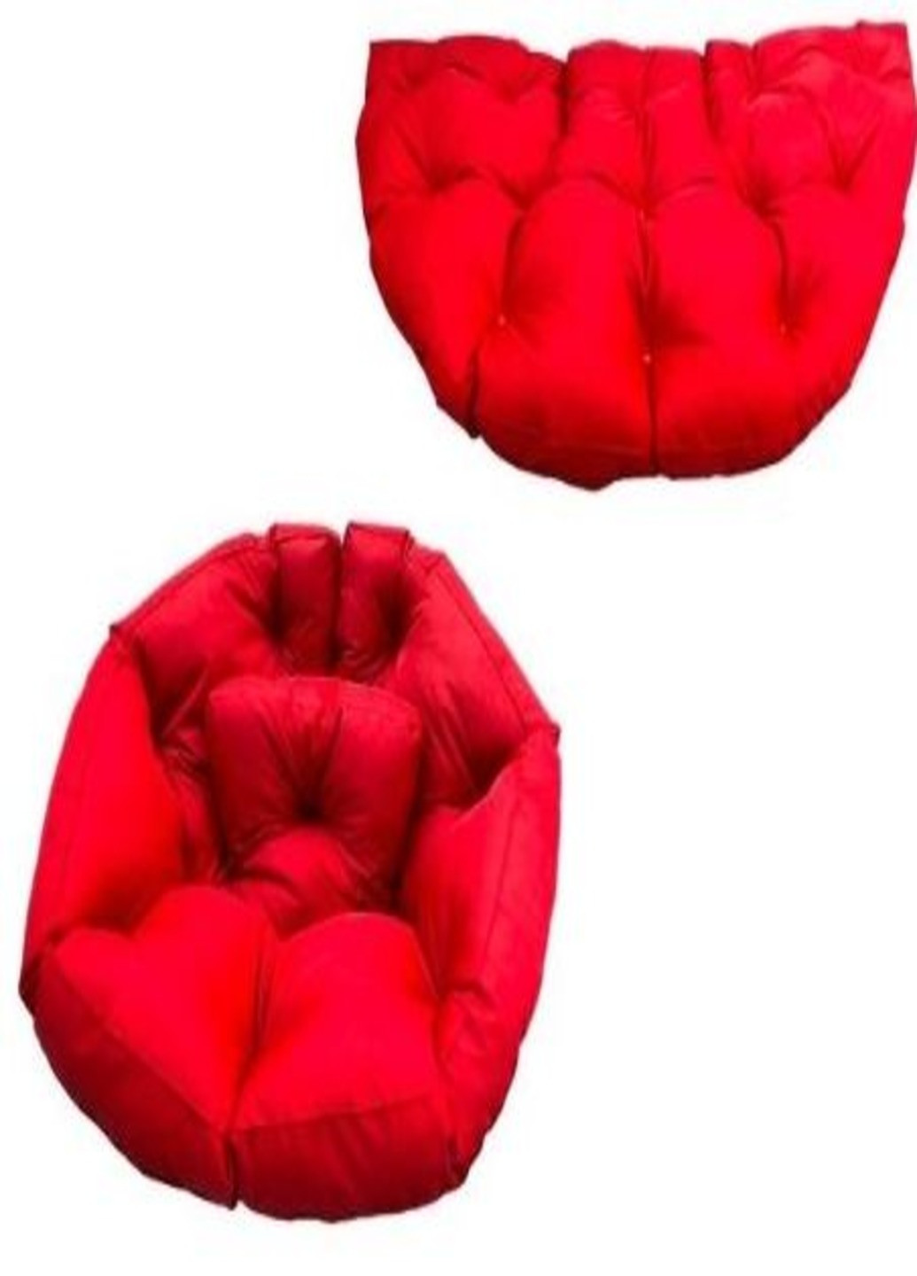 Бескаркасное раскладное кресло трансформер лежак матрас ручной работы (12479-Т) Красный Francesco Marconi (230586621)