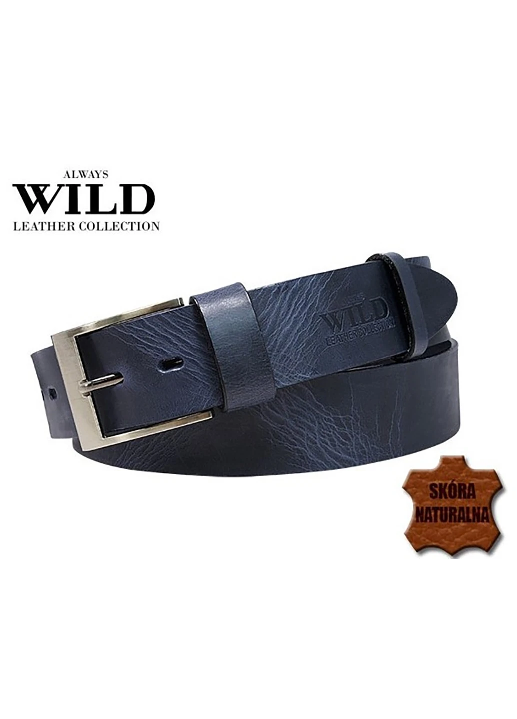 Мужской кожаный ремень 122-142х4 см Always Wild (252412727)