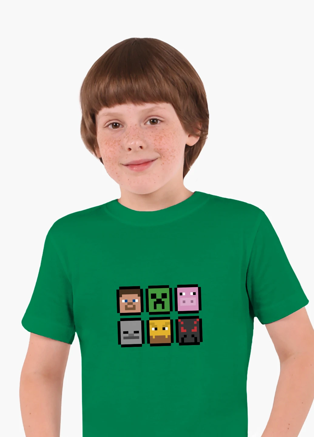 Зелена демісезонна футболка дитяча майнкрафт (minecraft) (9224-1173) MobiPrint