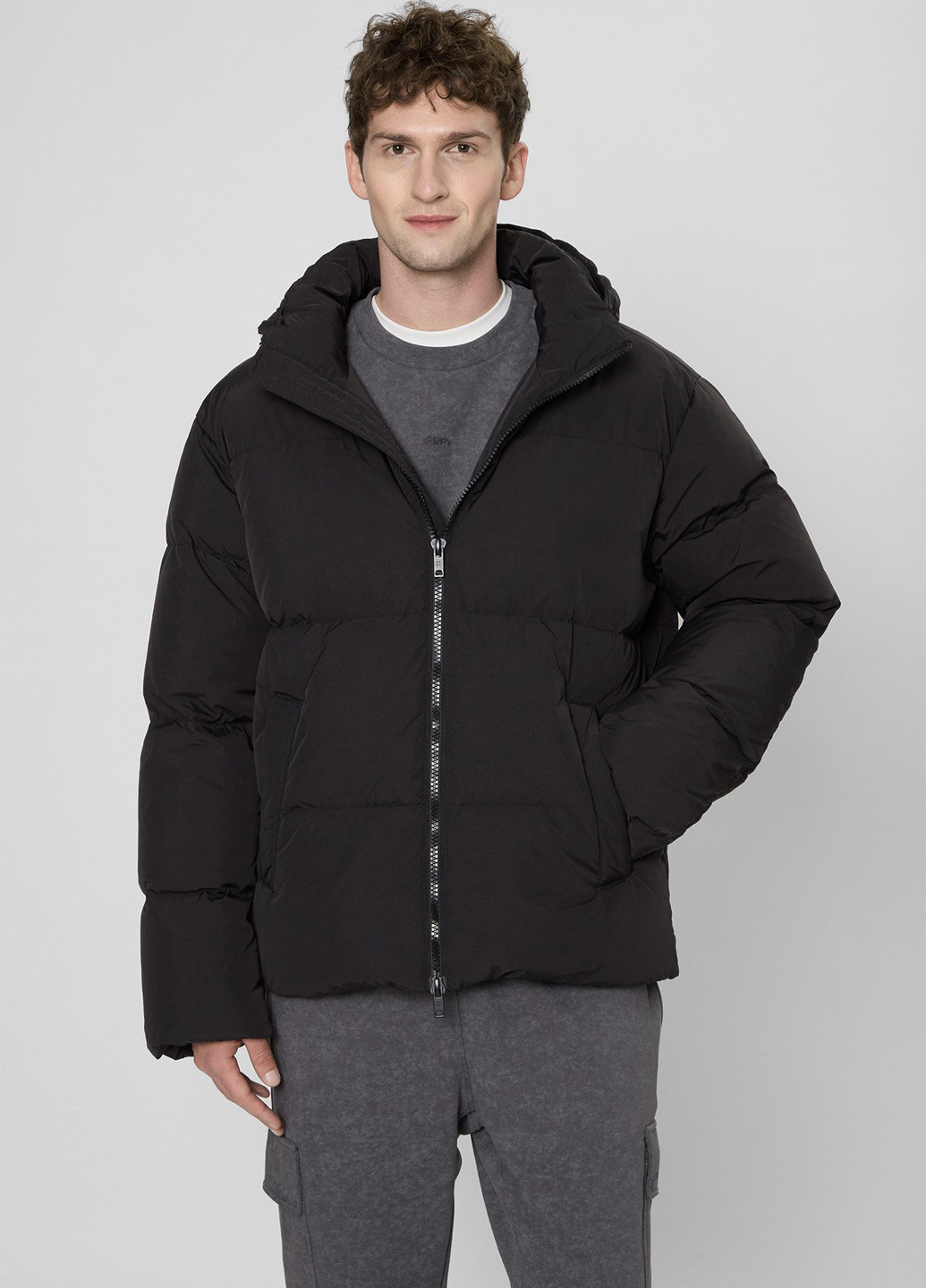 Черный зимний Пуховик PRPY