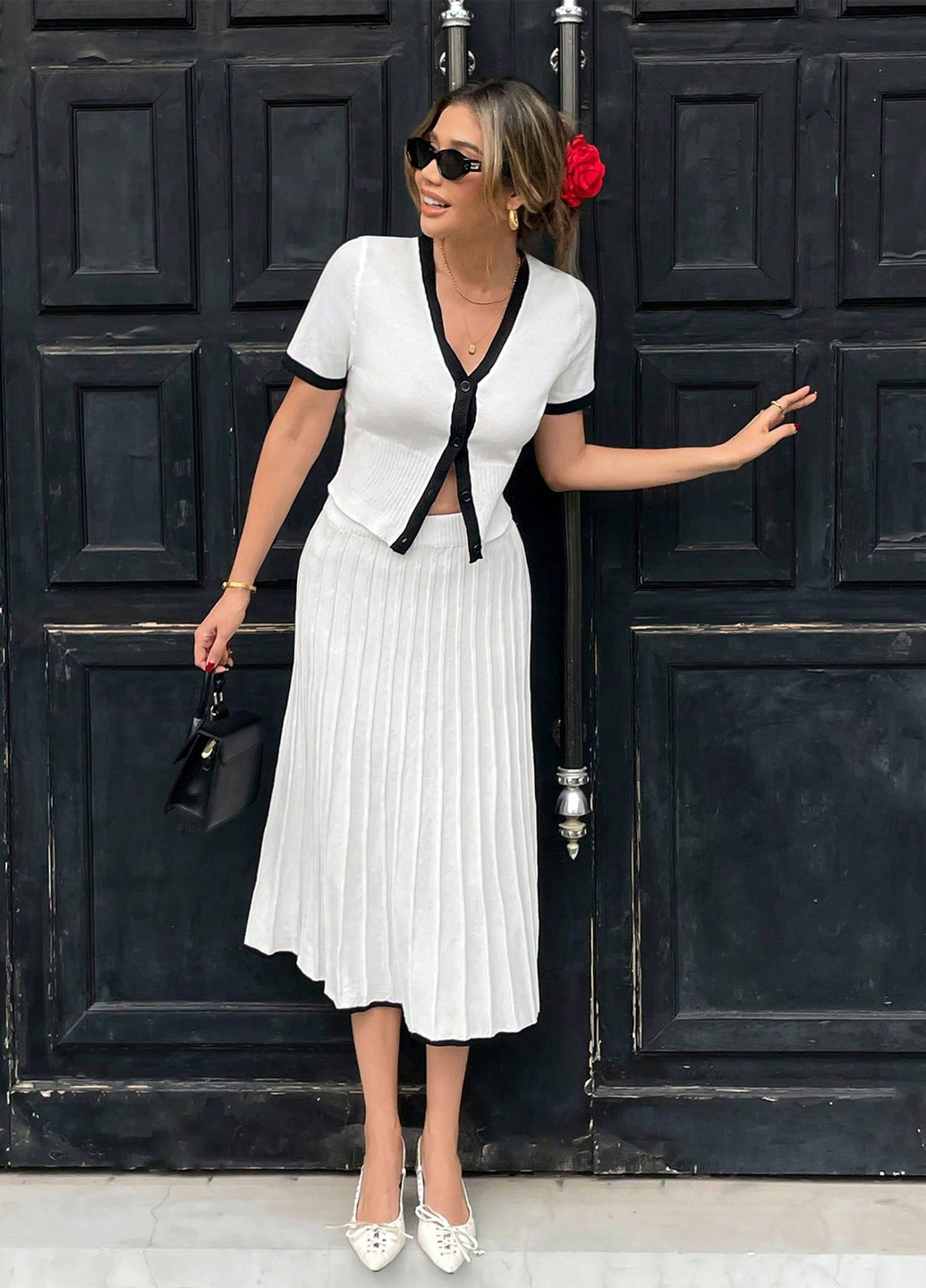 Костюм (кардиган, юбка) SHEIN (365781864)