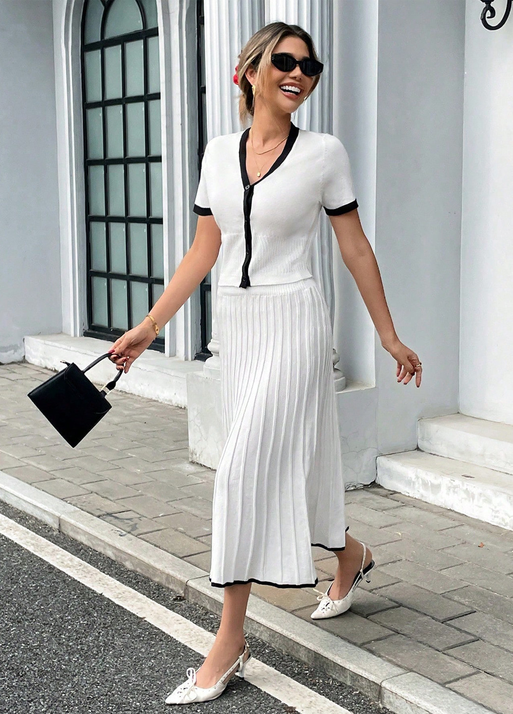 Костюм (кардиган, юбка) SHEIN (365781864)