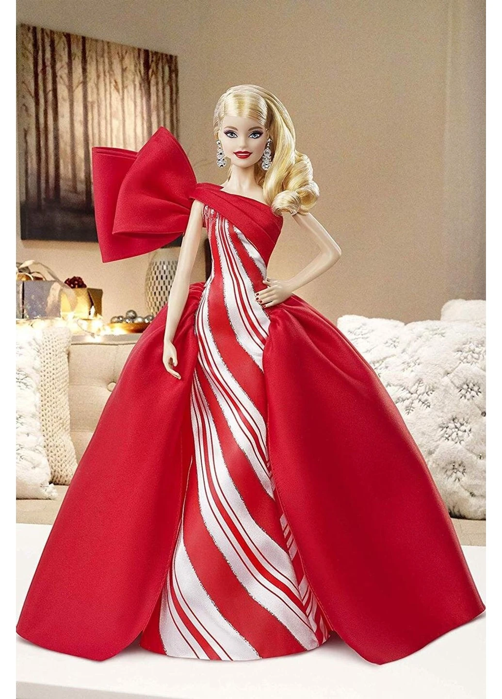 Кукла Barbie 2019 Holiday Doll Blonde Коллекционная Праздничная блондинка (FXF01) Mattel (255664959)