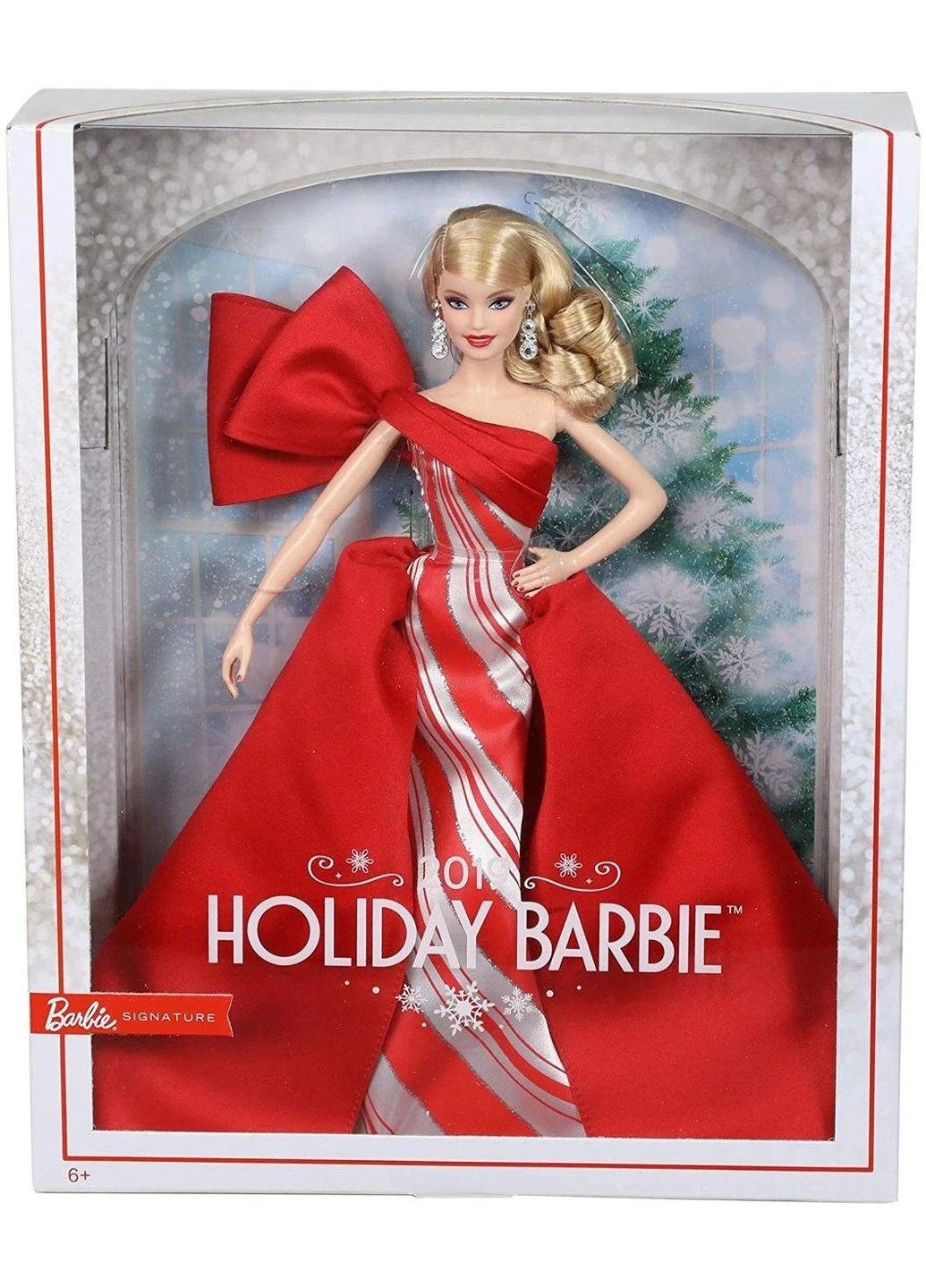 Кукла Barbie 2019 Holiday Doll Blonde Коллекционная Праздничная блондинка (FXF01) Mattel (255664959)