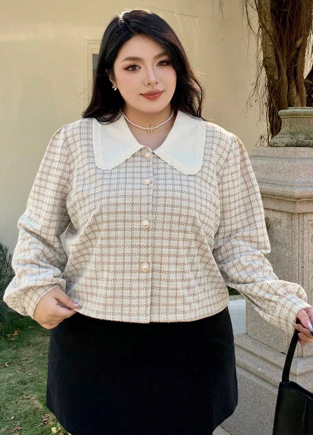 Бежева блуза SHEIN