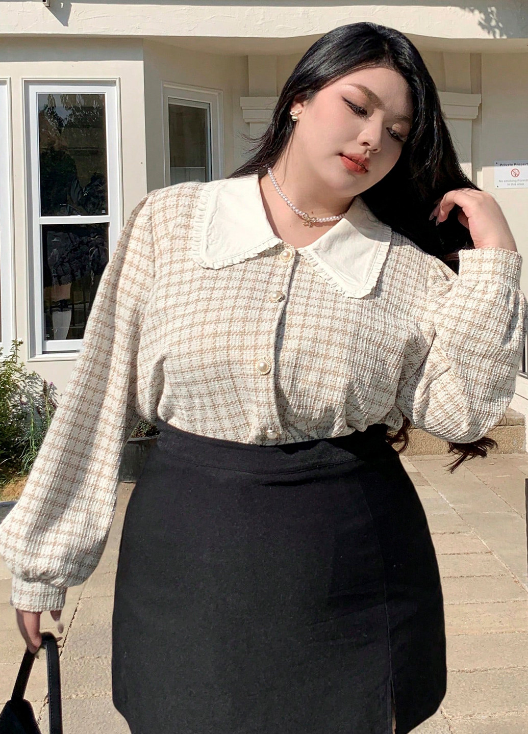 Бежева блуза SHEIN