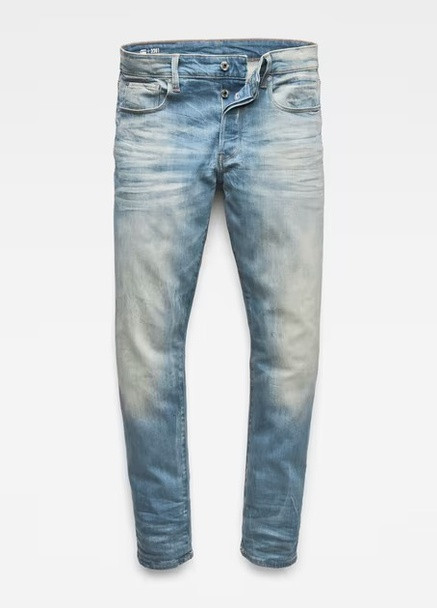 Серо-голубые демисезонные джинсы G-Star