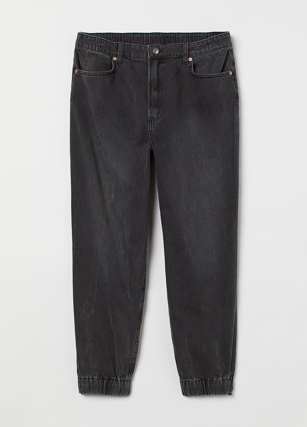Черные демисезонные джоггеры джинсы H&M