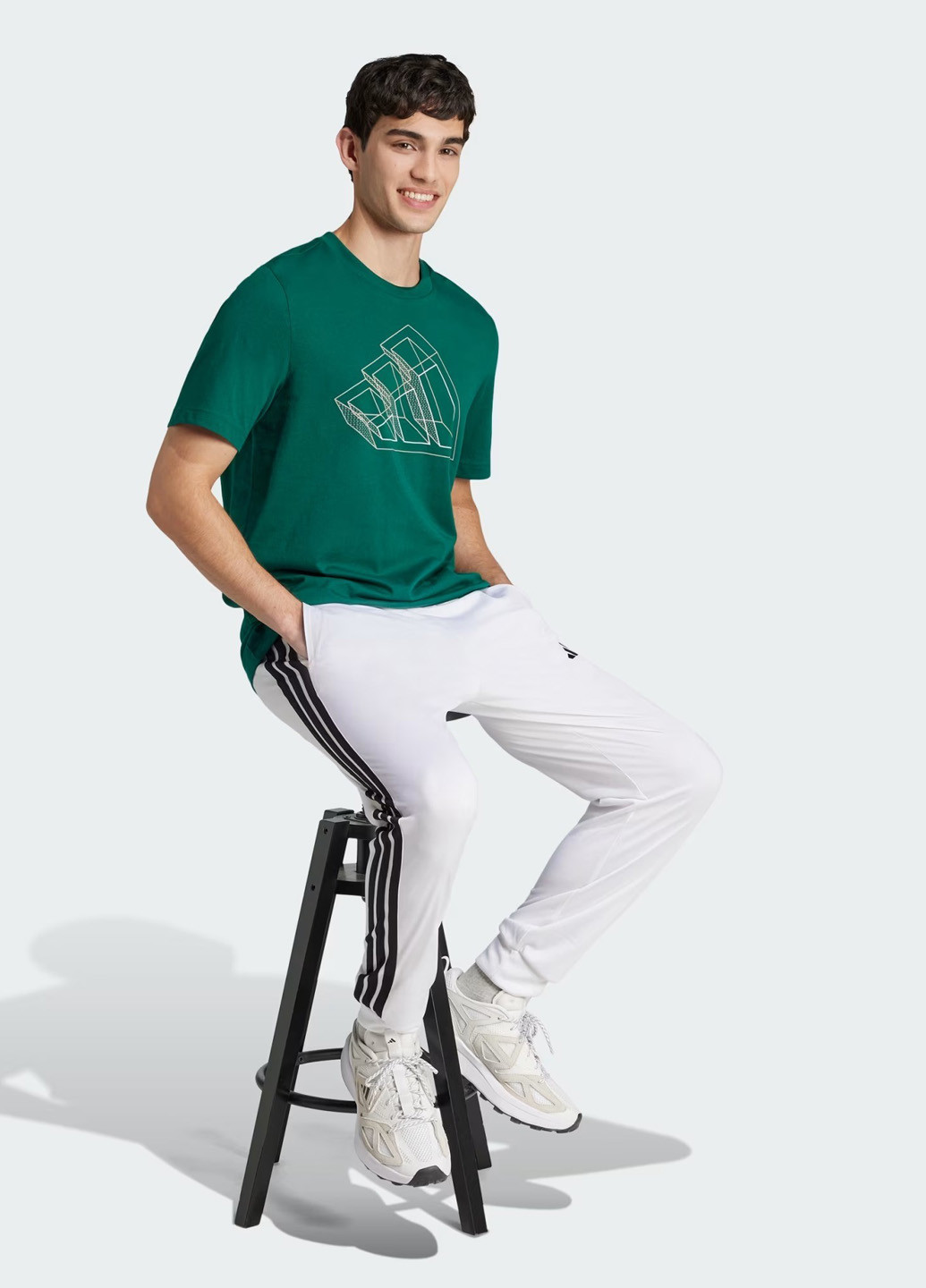 Зелена футболка adidas