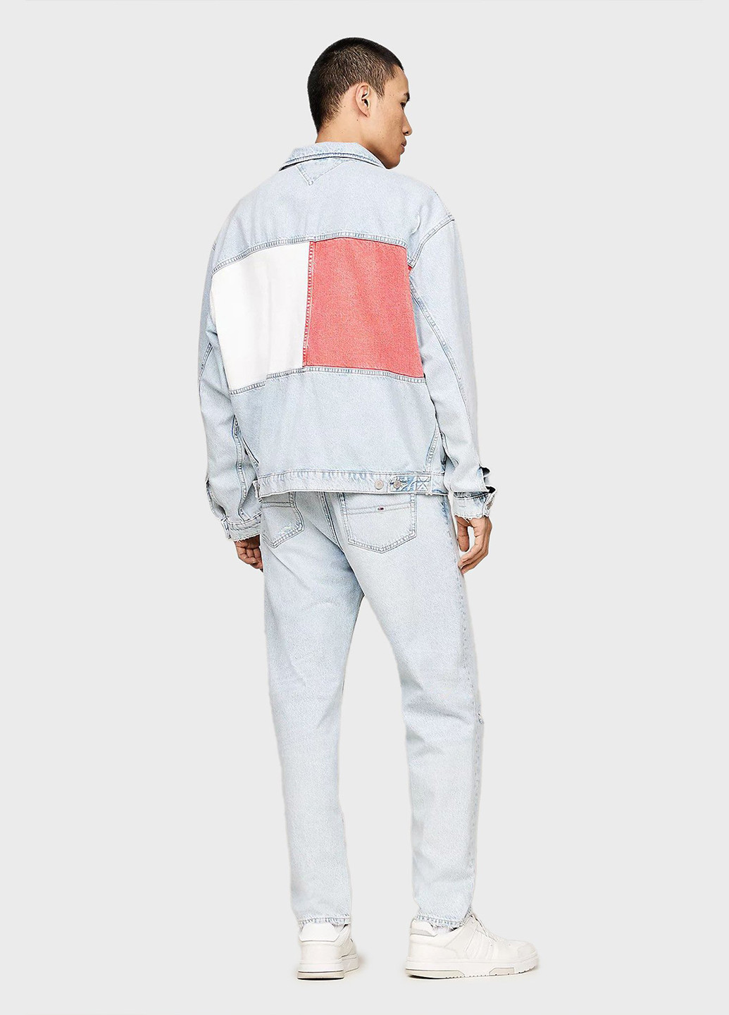 Голубая демисезонная куртка Tommy Jeans