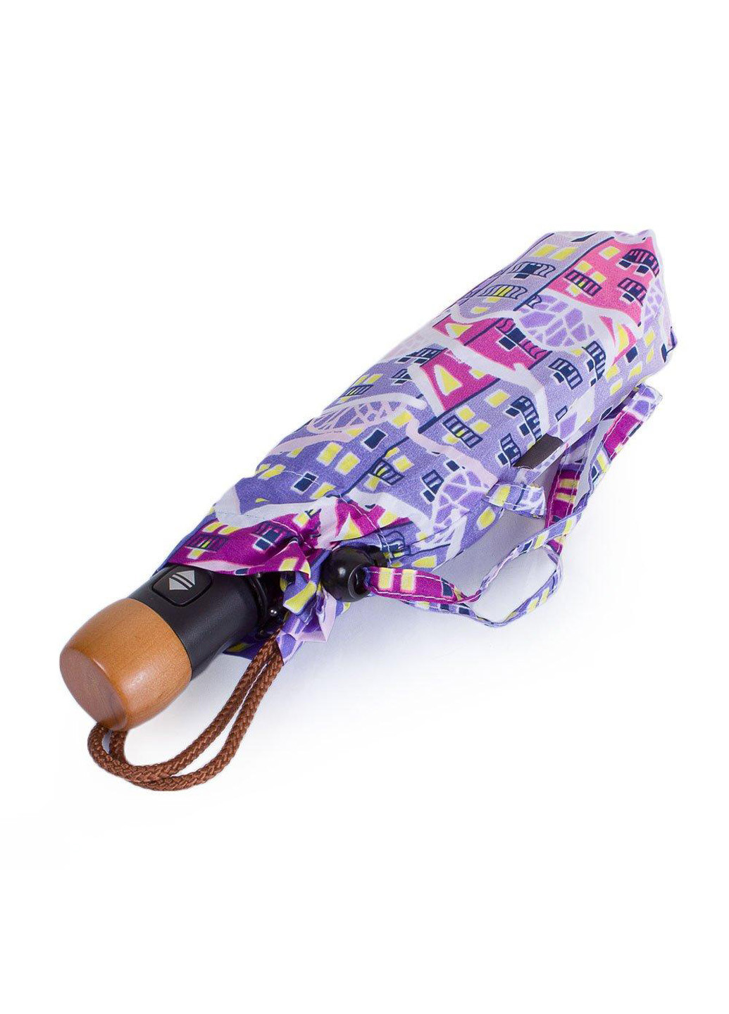 Фіолетова жіночий складаний парасолька повний автомат 98 см Airton (194317220)