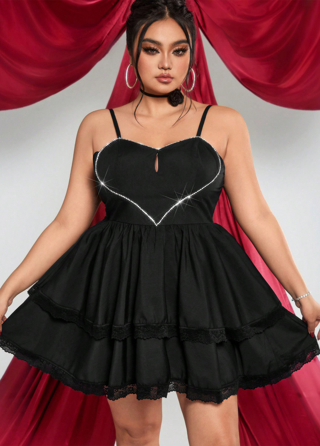 Чорна кежуал сукня бебі долл SHEIN однотонна