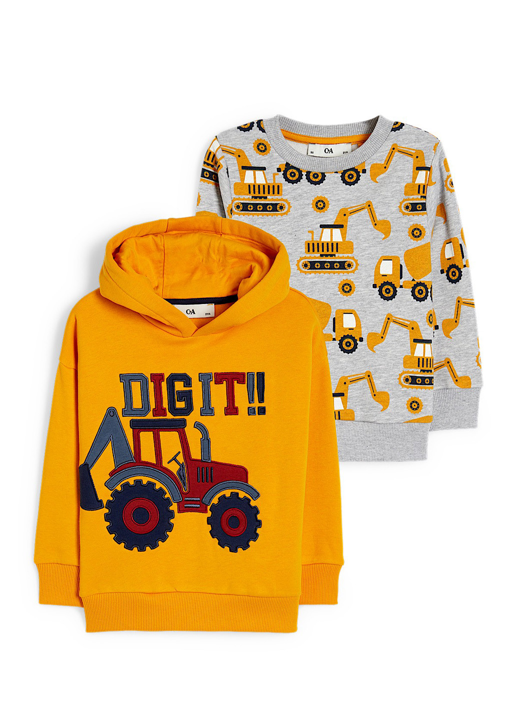 Комбинированный демисезонный комплект (худи, свитшот) C&A