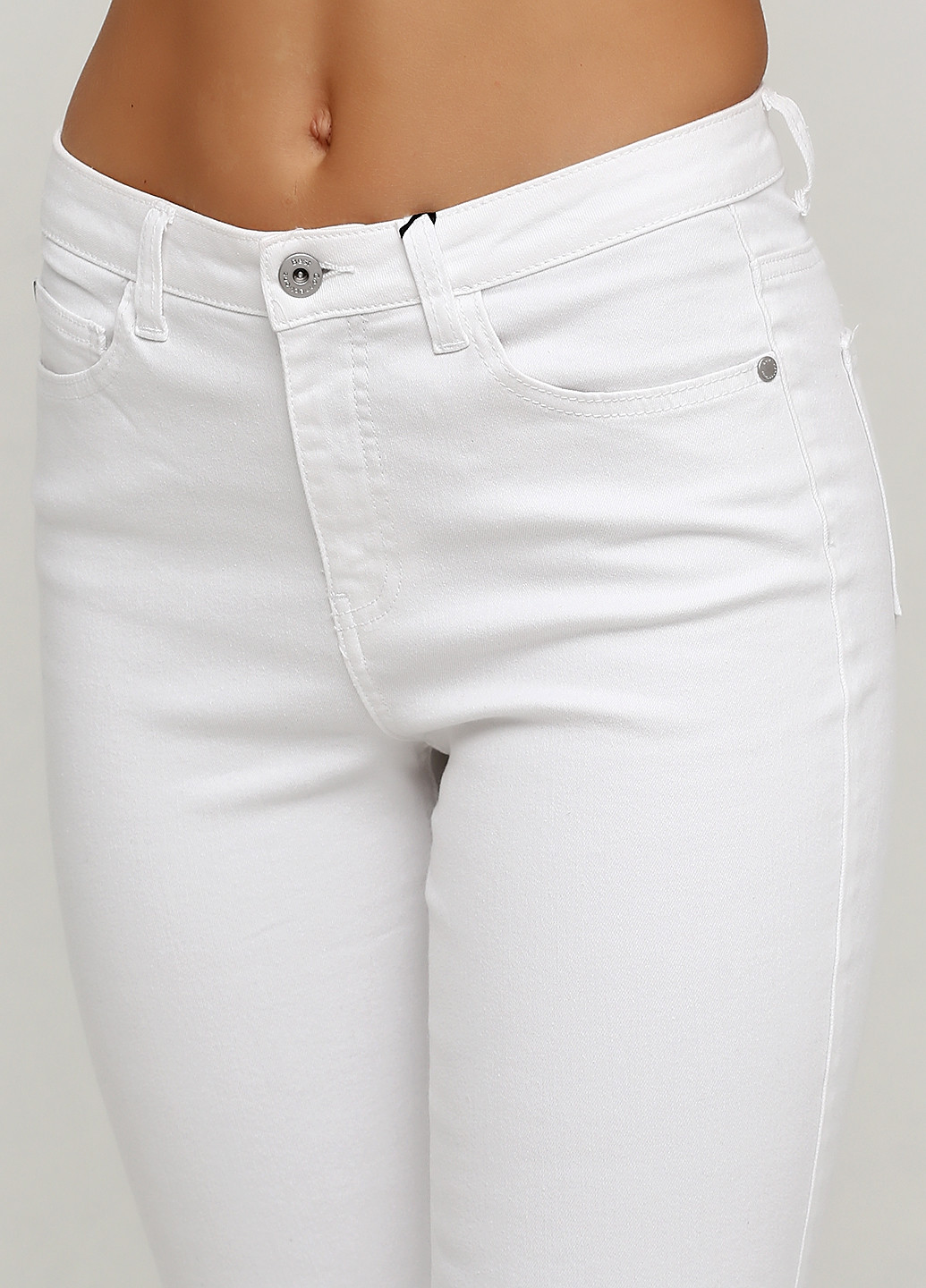 Белые демисезонные слим джинсы B.C. Best Connections