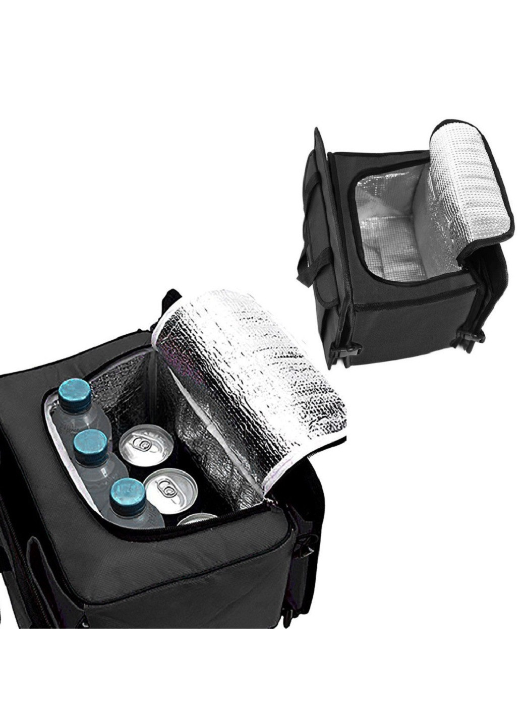 Органайзер сумка в багажник автомобіля авто ящик на три відділення з термосумкою 60х21х30 см (71522-Нов) Francesco Marconi (252102851)