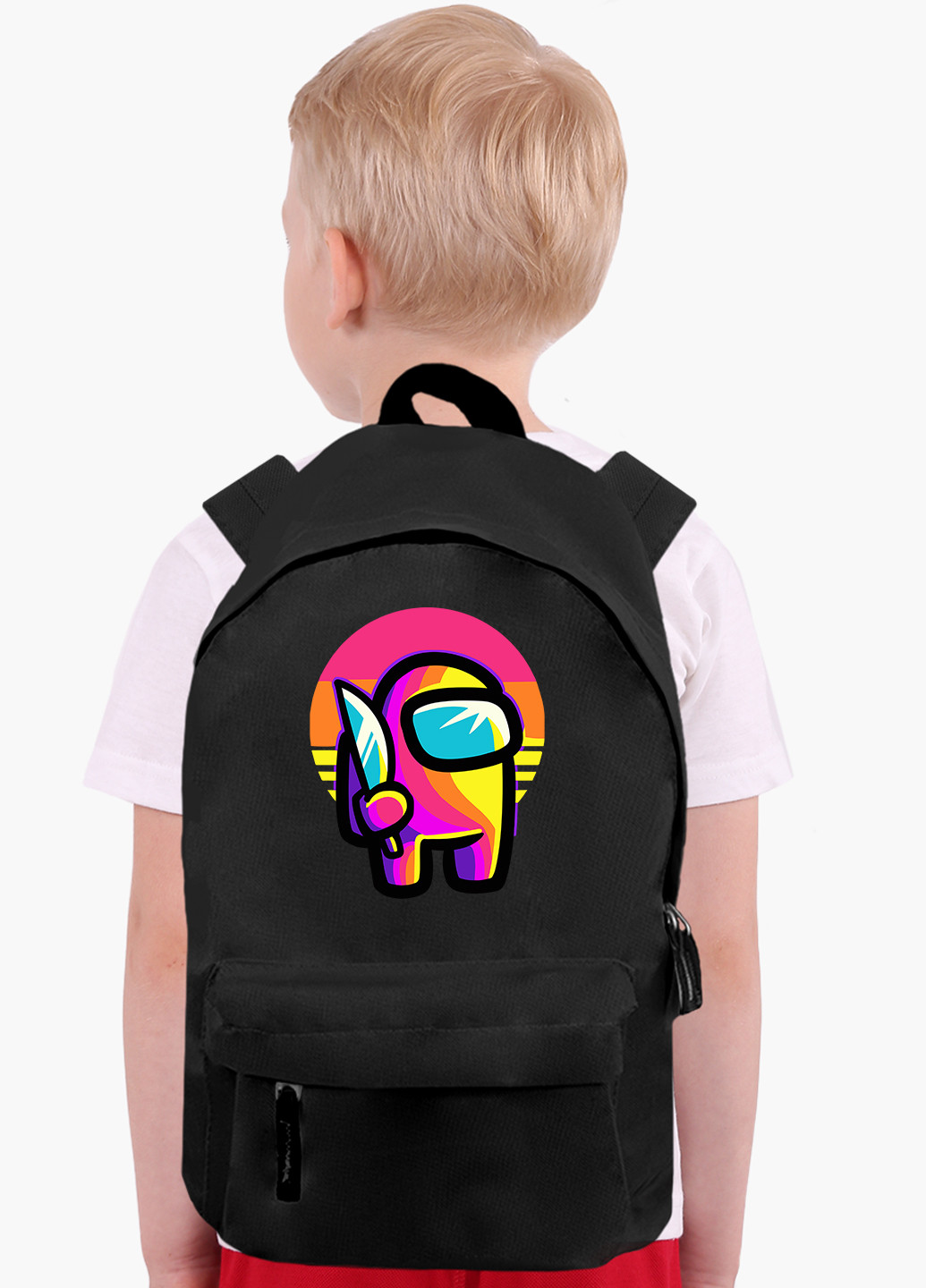 Детский рюкзак Амонг Ас Красный (Among Us Red) (9263-2406) MobiPrint (217075002)