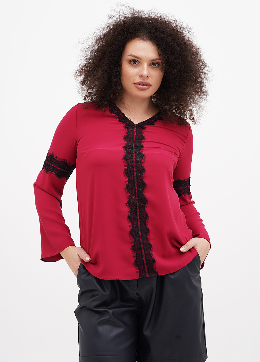 Красная блуза Sassofono