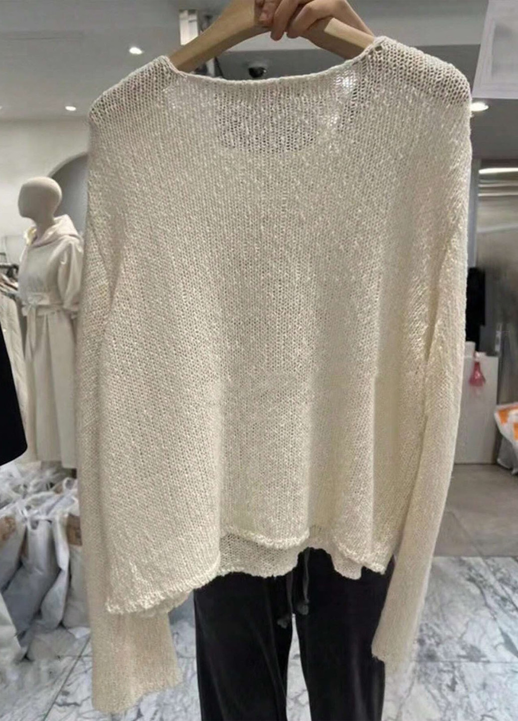 Світло-бежевий демісезонний джемпер джемпер SHEIN