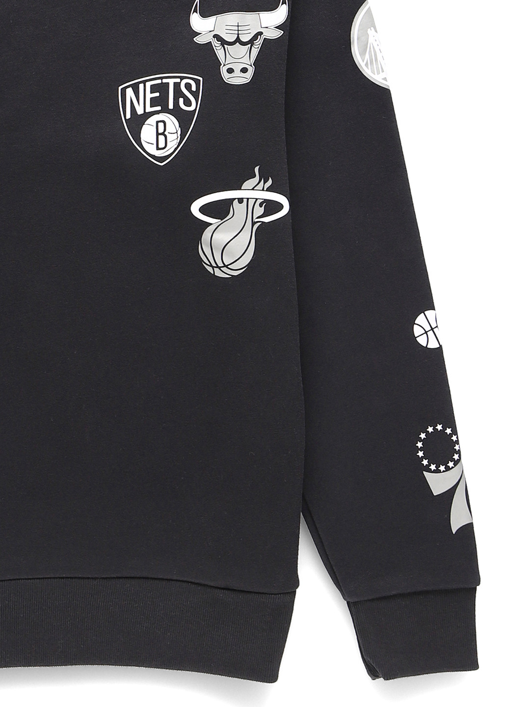 Черный свитшот Hollister рисунок без декора (332811383)