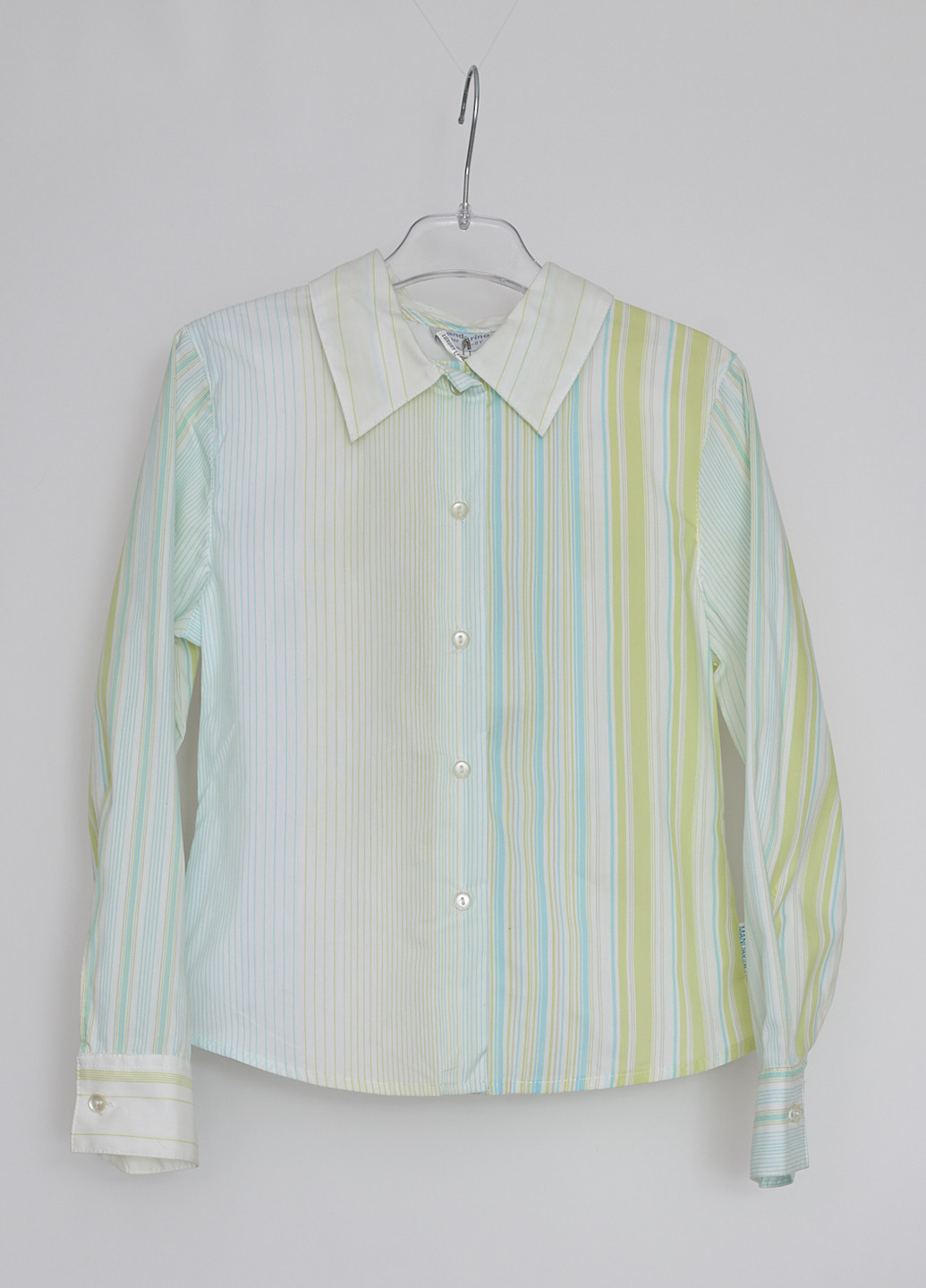 Цветная кэжуал рубашка в полоску Mandarino с длинным рукавом
