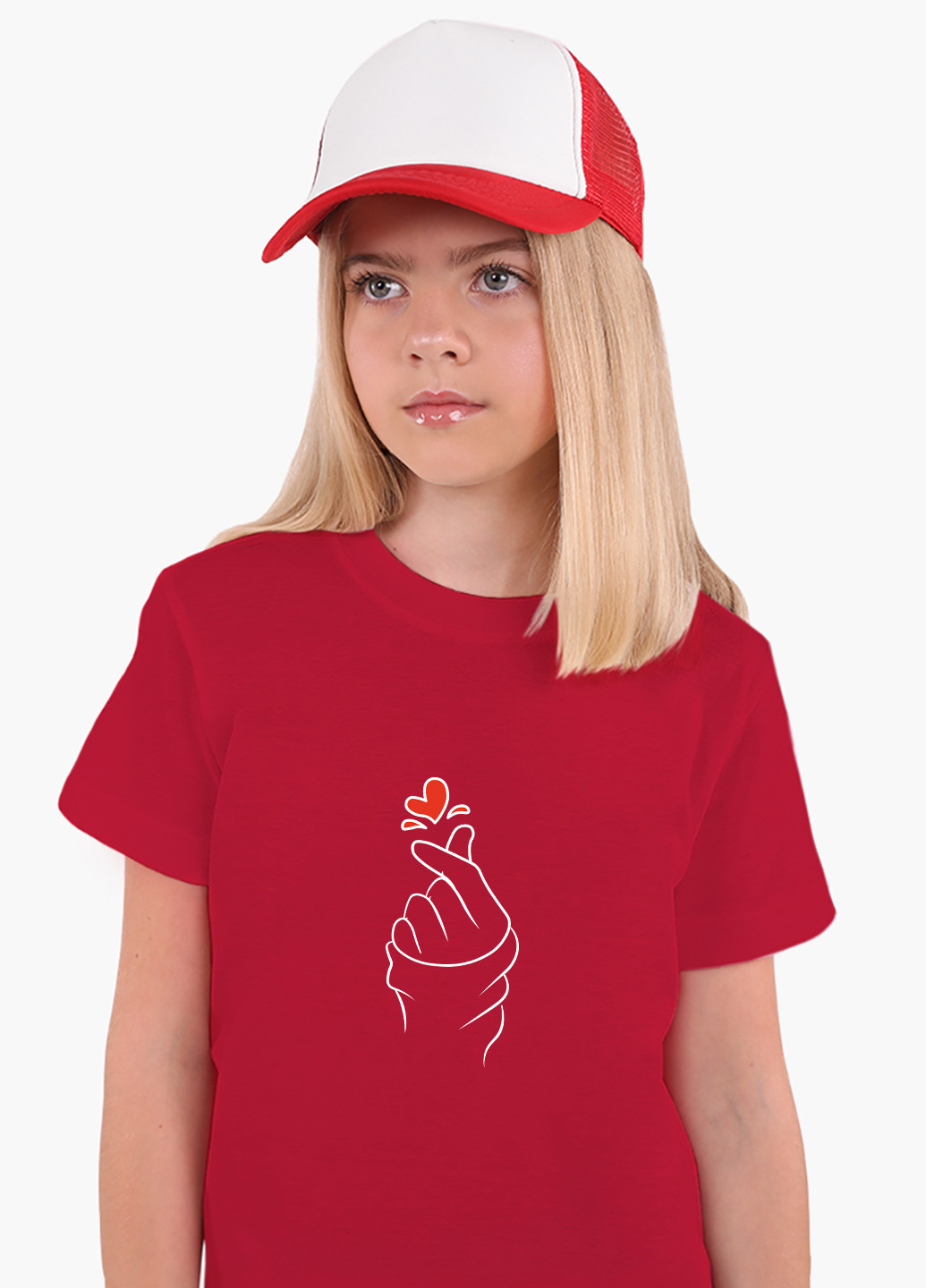 Червона демісезонна футболка дитяча бтс (bts) (9224-1165) MobiPrint