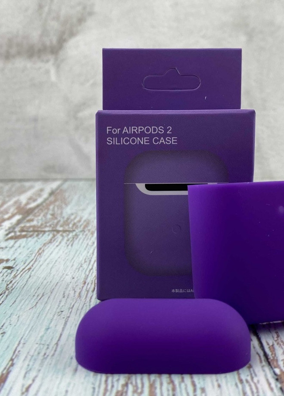 Силиконовый Чехол Для Наушников AirPods 2 Purple No Brand (254025454)