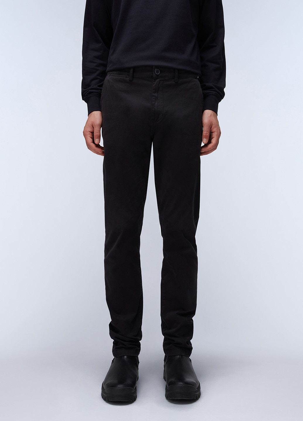 Черные кэжуал демисезонные зауженные брюки Napapijri