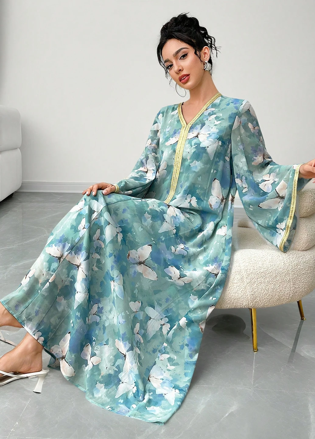 Комбинированное кэжуал платье а-силуэт SHEIN колор блок