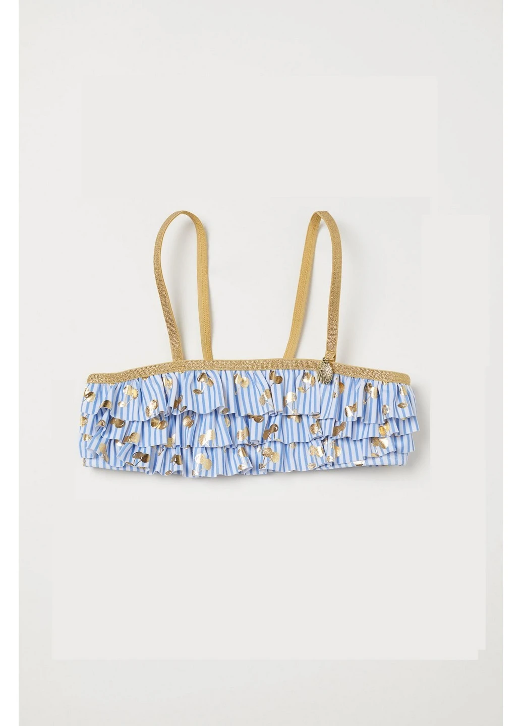 Синий демисезонный купальный топ H&M