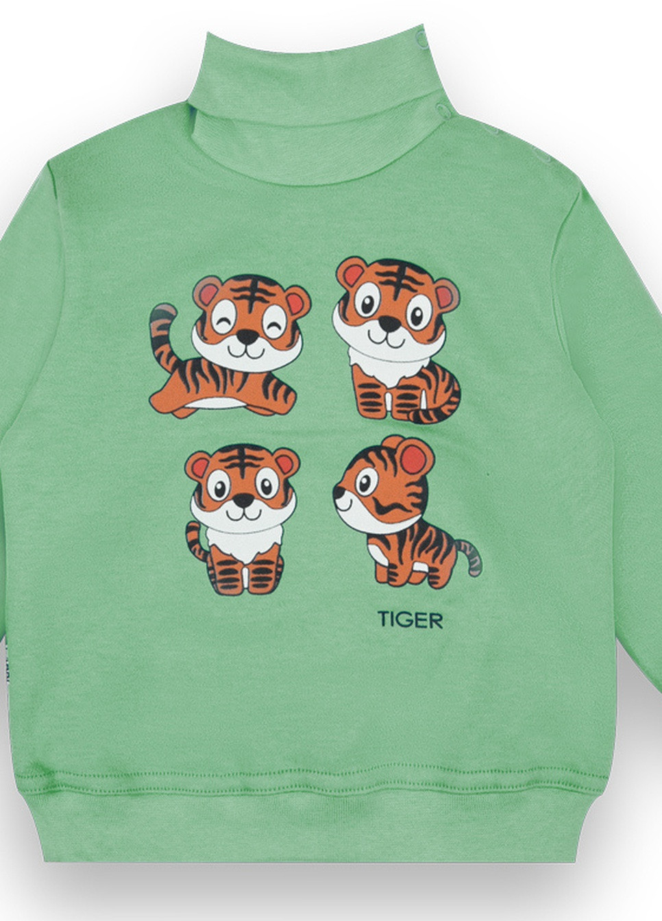 Зеленый демисезонный детский свитер для мальчика sv-21-45-1 *tiger* Габби