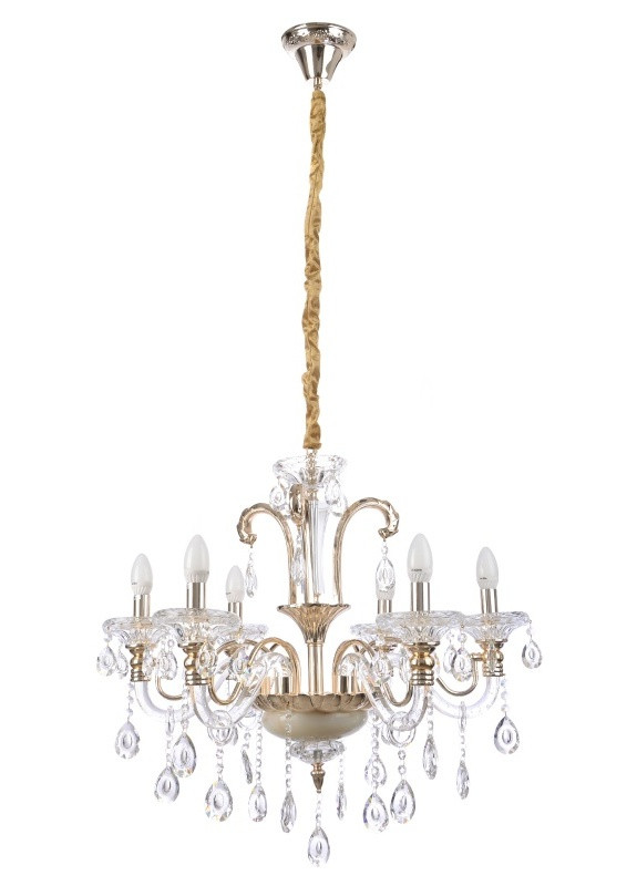 Люстра свічка підвісна кришталева класична BCL-493S/6 E14 + LED G Brille (253886858)