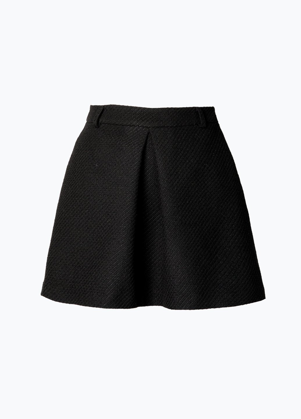 Черная кэжуал однотонная юбка Gepur а-силуэта (трапеция)