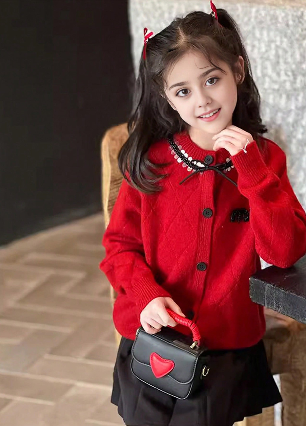 Червоний демісезонний светр джемпер SHEIN