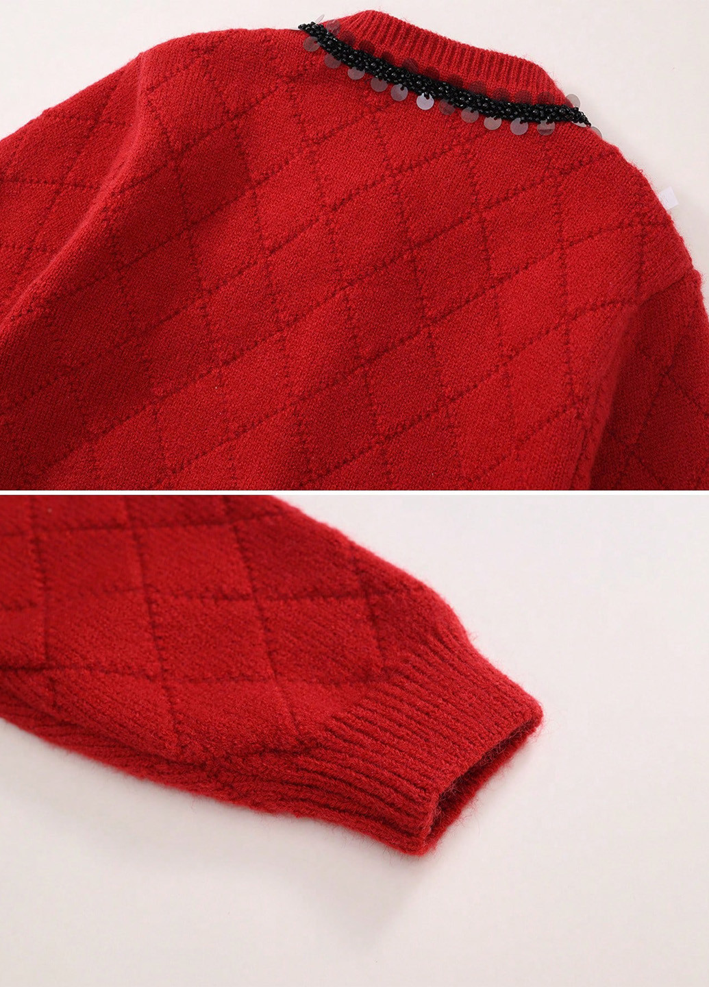 Червоний демісезонний светр джемпер SHEIN