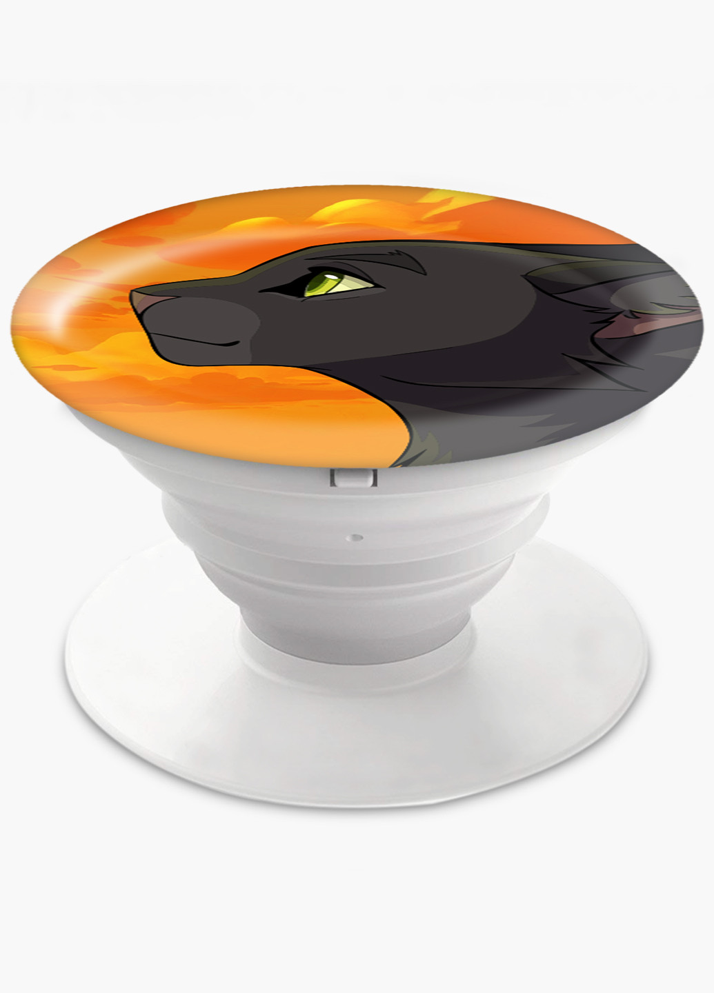 Попсокет (Popsockets) тримач для смартфону Чорна пантера (Black panther) (8754-2844) Чорний MobiPrint (221548614)