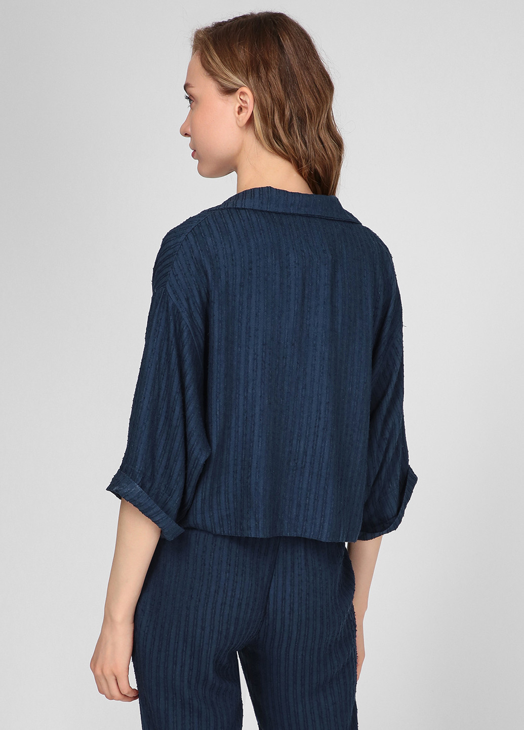 Синий женский жакет Vicolo полосатый - демисезонный