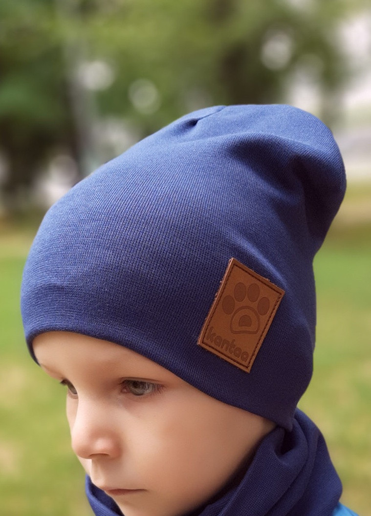 Дитяча шапка з хомутом КАНТА розмір 52-56, синій (OC-133) Канта (212242421)