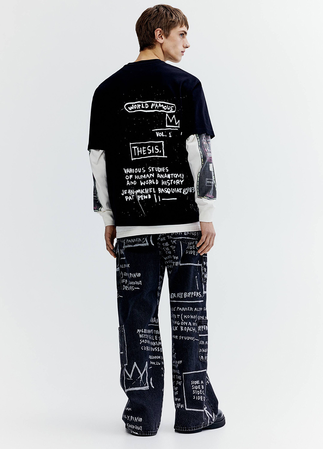 Черная футболка H&M