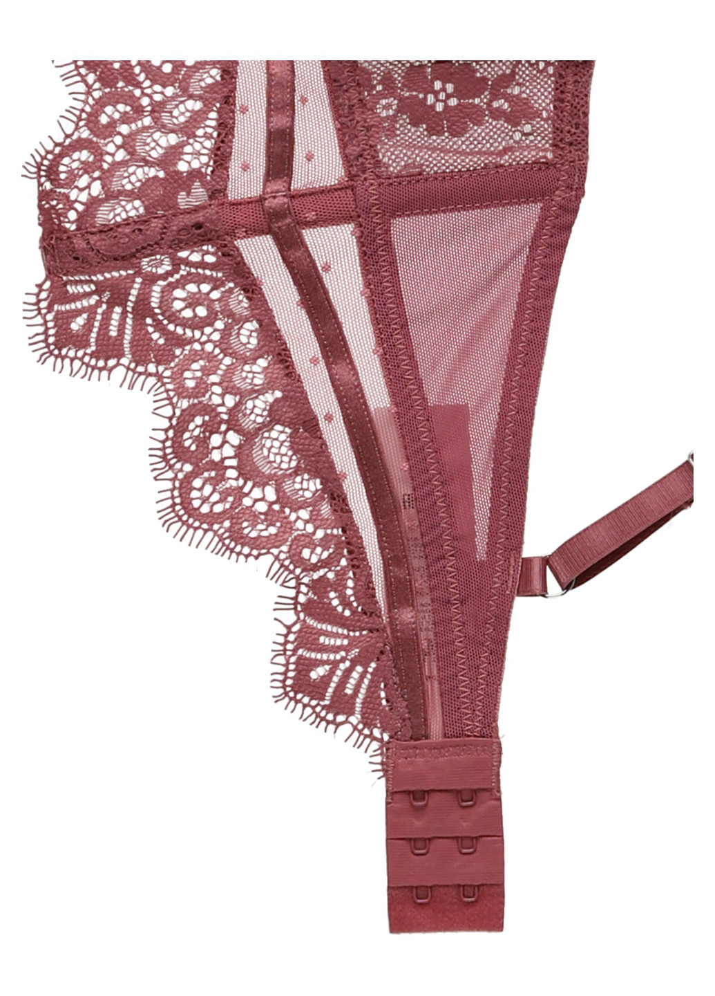 Рожево-коричневий балконет бюстгальтер Hunkemoller з кісточками поліамід, мереживо