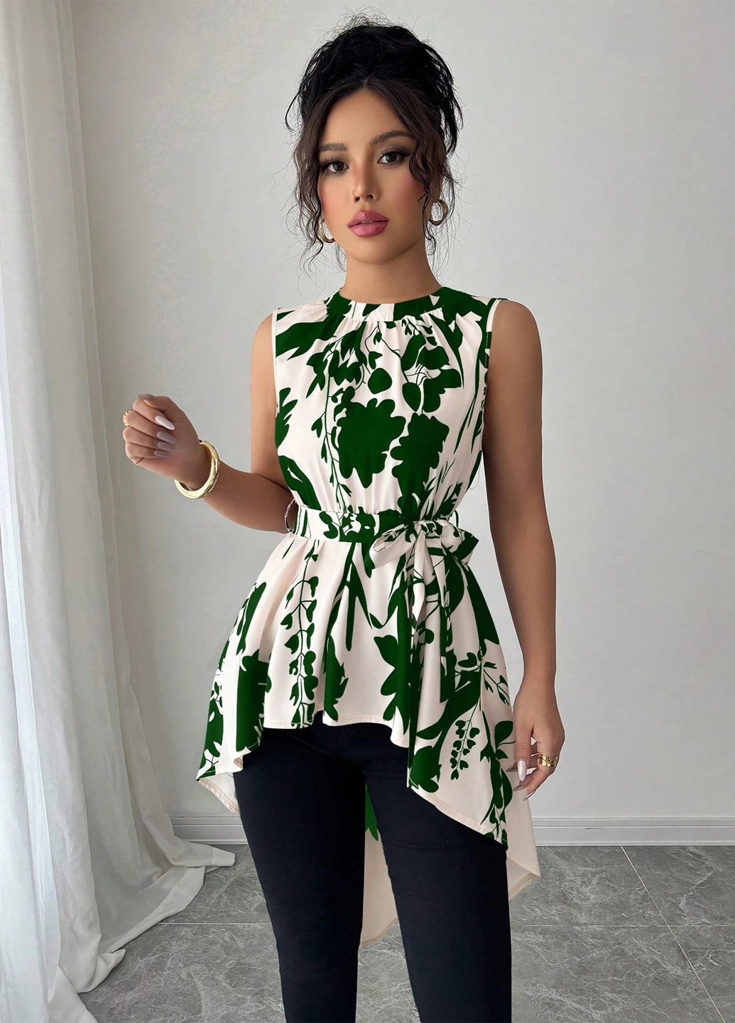 Зелена блуза SHEIN