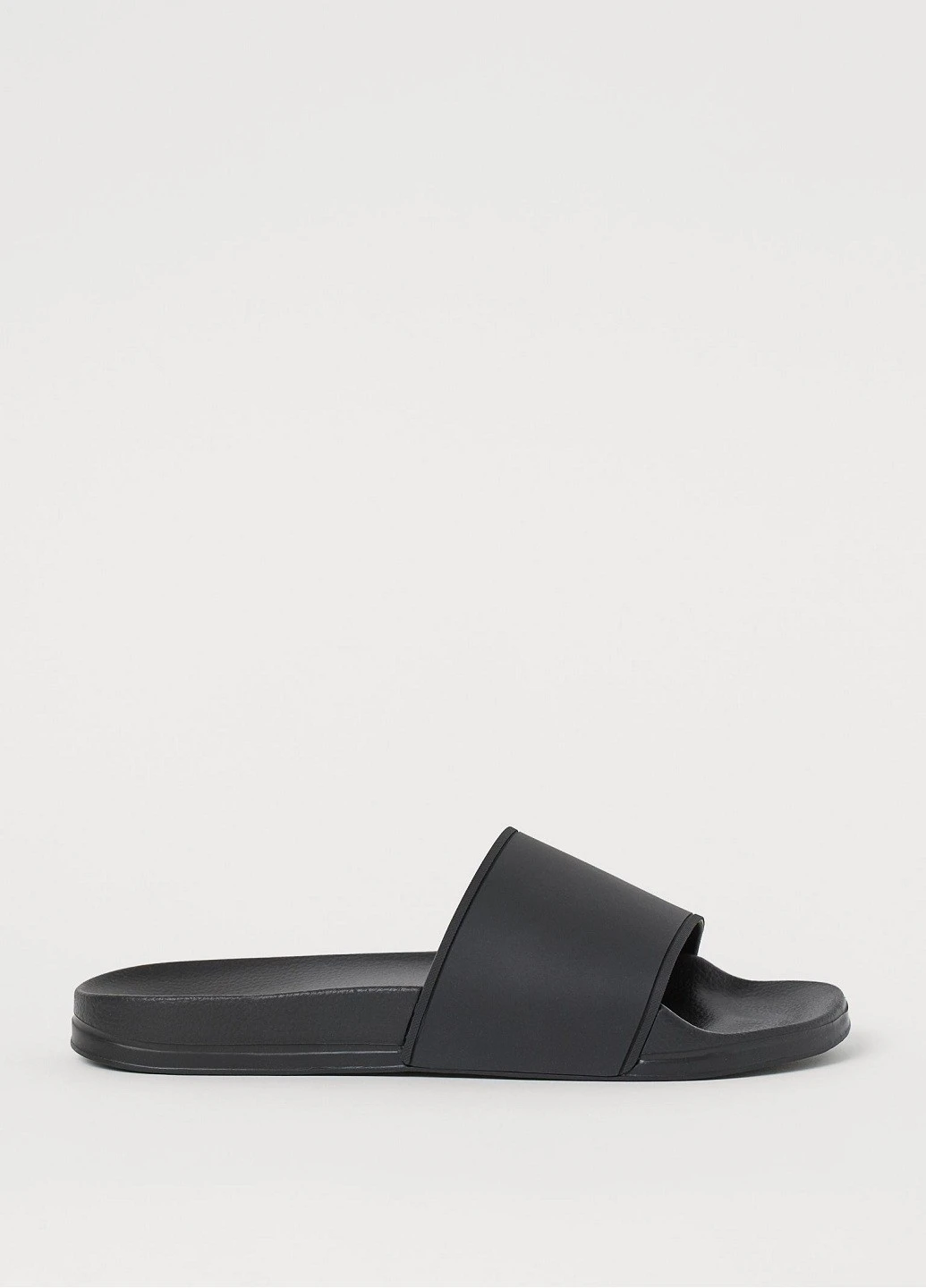 Черные пляжные шлепанцы H&M