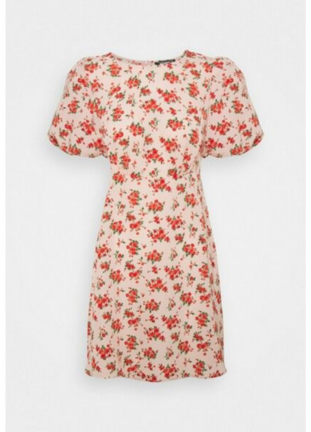 Персиковое кэжуал платье Missguided с цветочным принтом