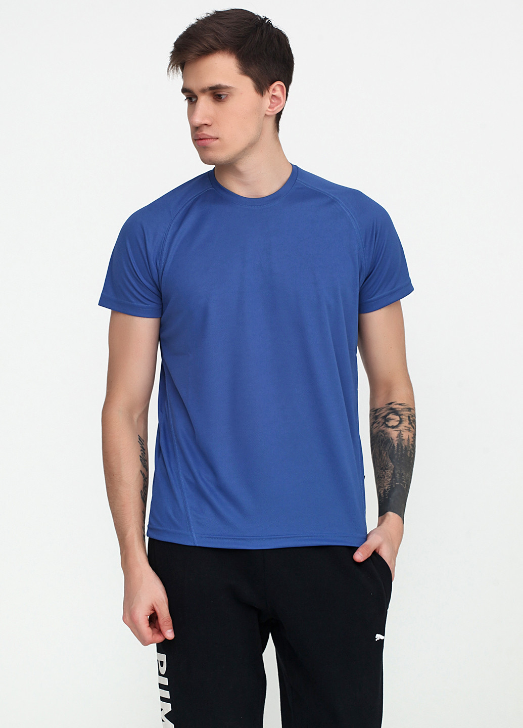 Синяя футболка с коротким рукавом MSY
