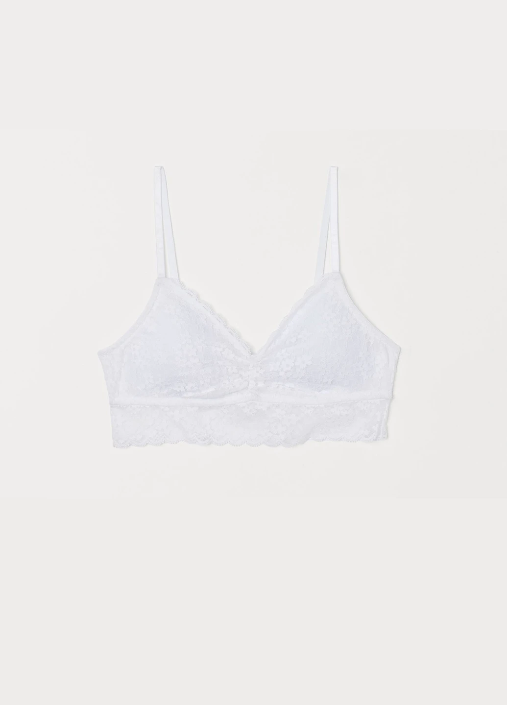 Белый бюстгальтер H&M