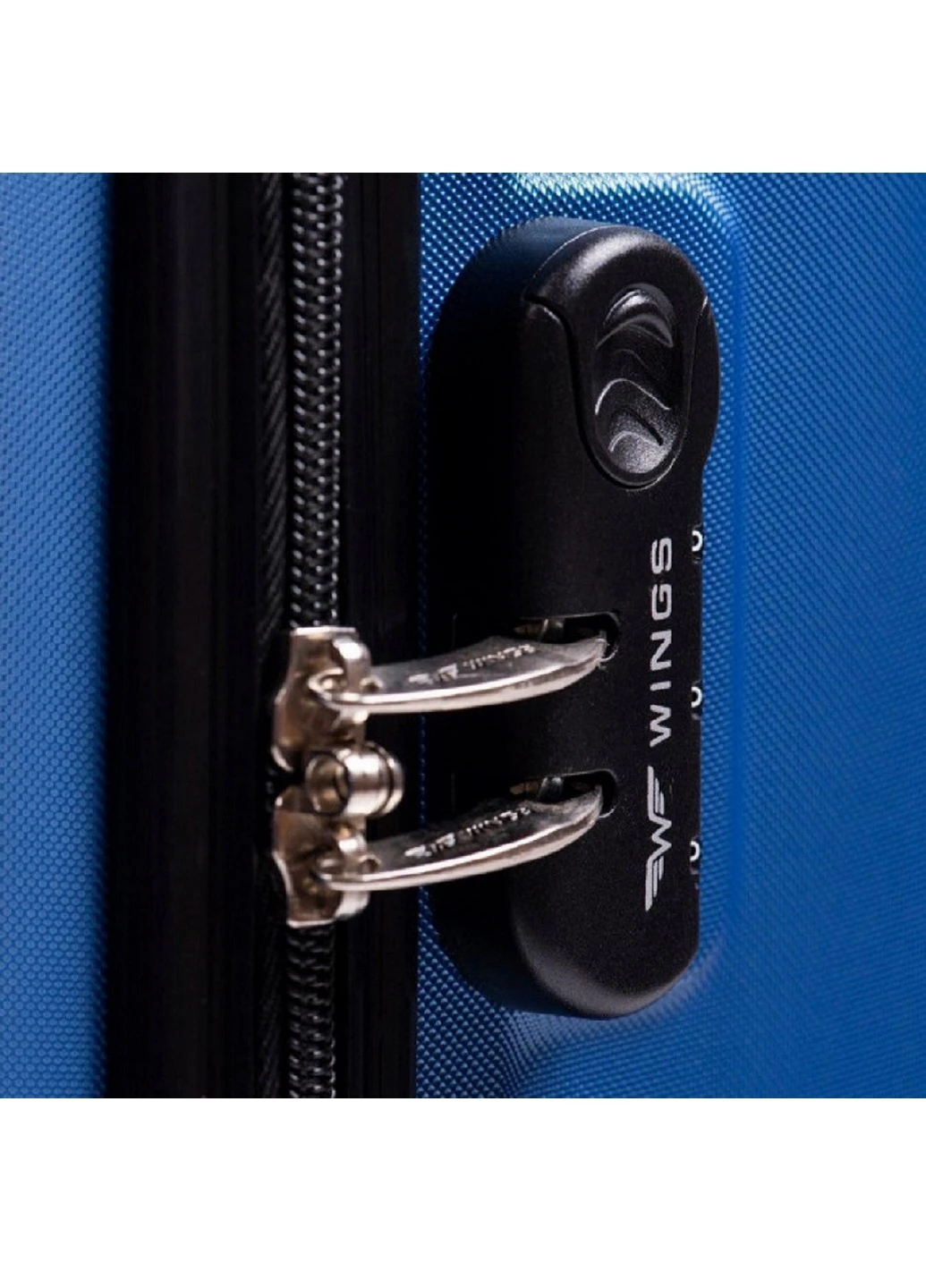 Чемодан пластиковий середній синій Wings 888 (200784958)