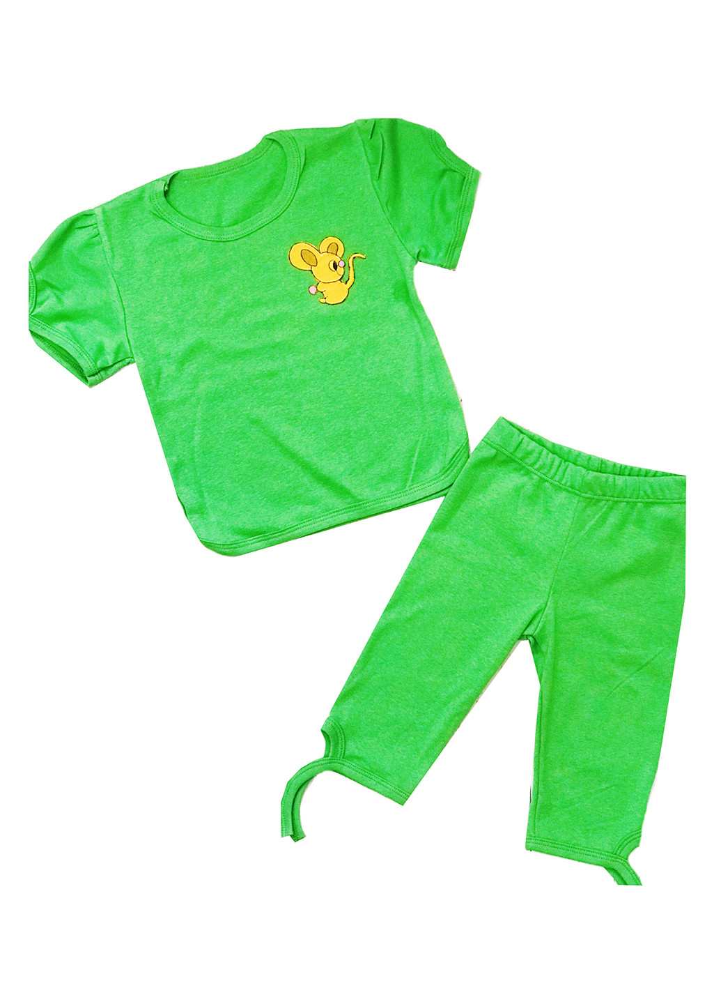 Зеленый летний комплект (футболка, бриджи) AV Style