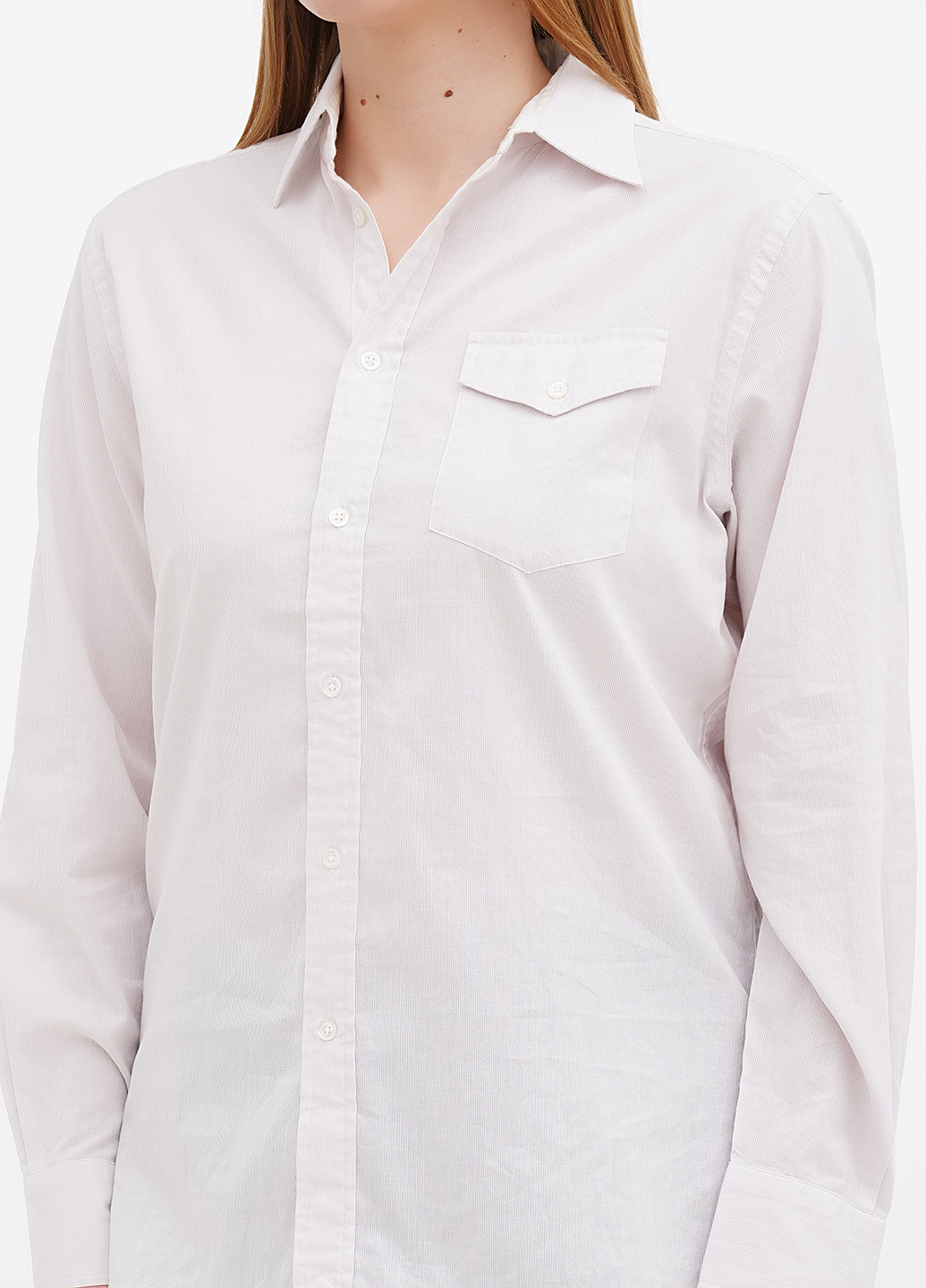 Светло-бежевая кэжуал рубашка в полоску Ralph Lauren